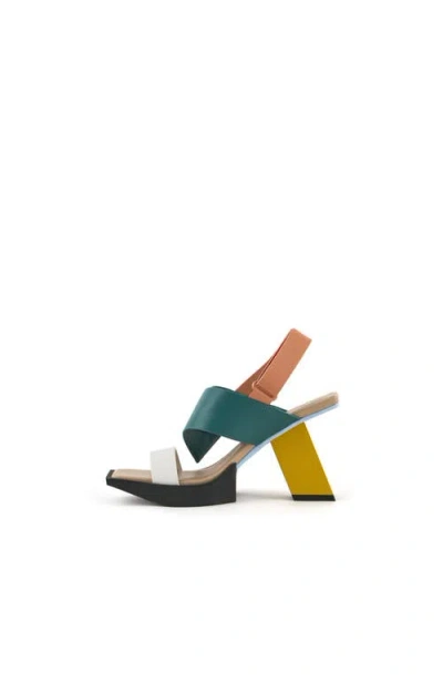 United Nude Construct Hi Sandals In Multi
