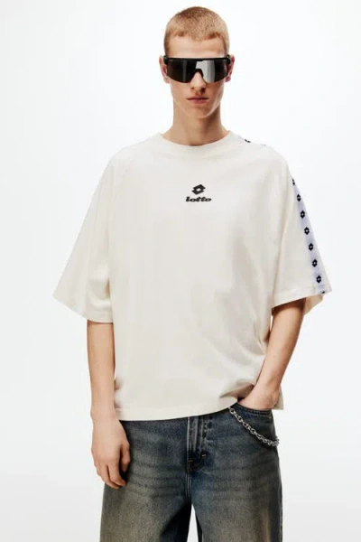 H&m Oversized Fit Cotton T-shirt In White