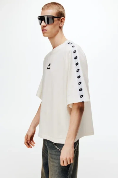H&m Oversized Fit Cotton T-shirt In White