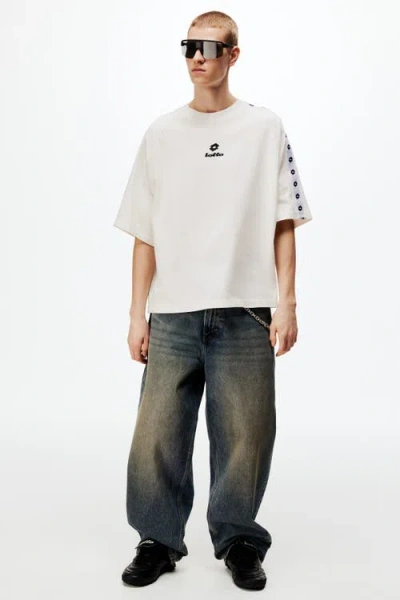 H&m Oversized Fit Cotton T-shirt In White