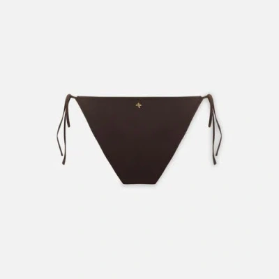 Pcfg Store Side Tie Bikini Bottom In Brown