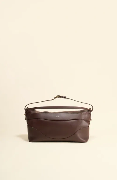 Oleada Marina Foldover Bag In Brown