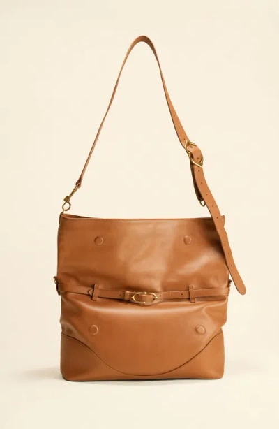 Oleada Marina Foldover Bag In Brown