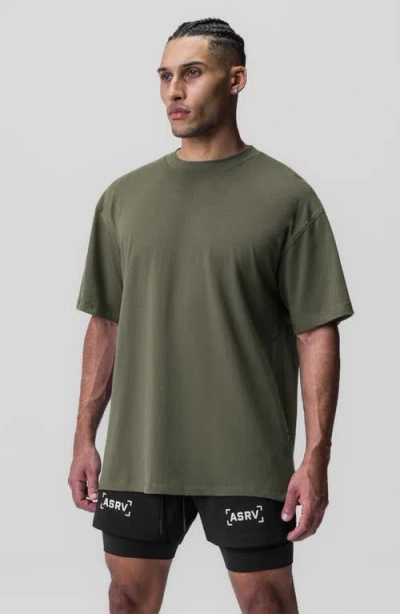 Asrv Supima Oversized Tee In Green