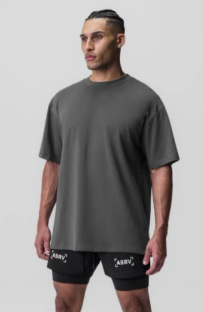 Asrv Supima Oversized Tee In Gray