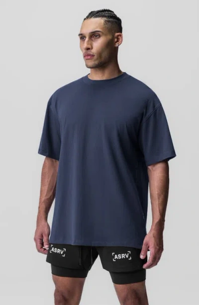 Asrv Supima Oversized Tee In Blue