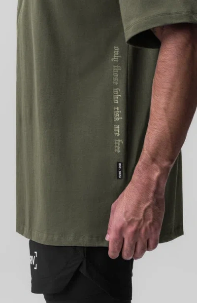 Asrv Supima Oversized Tee In Green