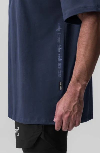 Asrv Supima Oversized Tee In Blue