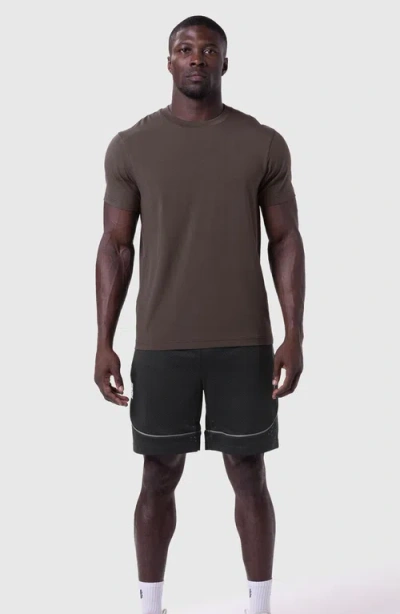 Asrv Supima Essential Tee In Brown