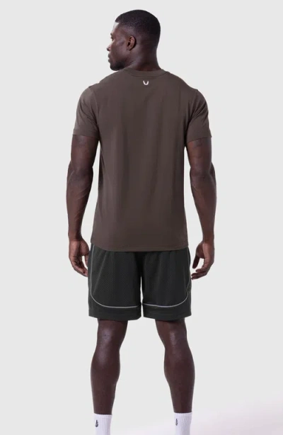 Asrv Supima Essential Tee In Brown