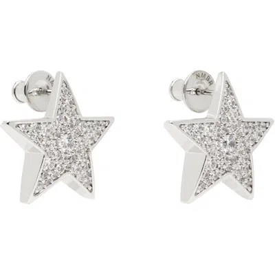 Numbering #4111 Earrings In Silver