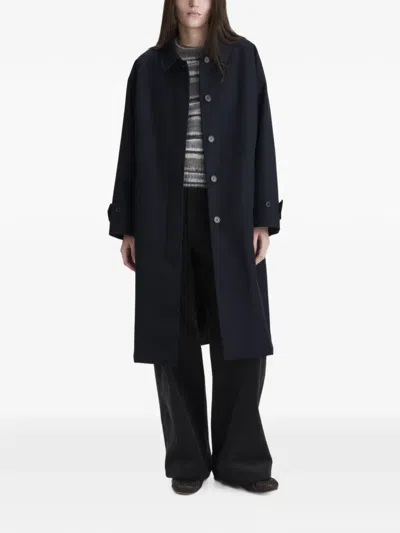 A.p.c. Mac Single-breasted Coat In Black