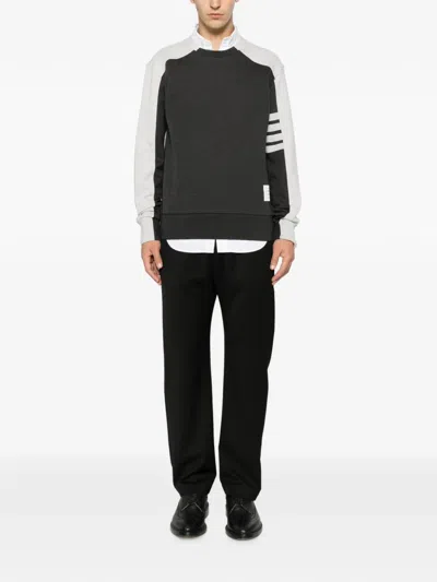 Thom Browne Long-sleeves Sweatshirt In Gray