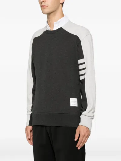 Thom Browne Long-sleeves Sweatshirt In Gray
