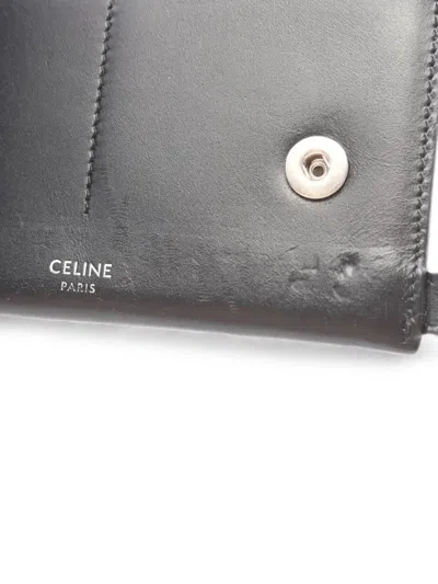 Pre-owned Celine 2000s Chain-strap Wallet In Black