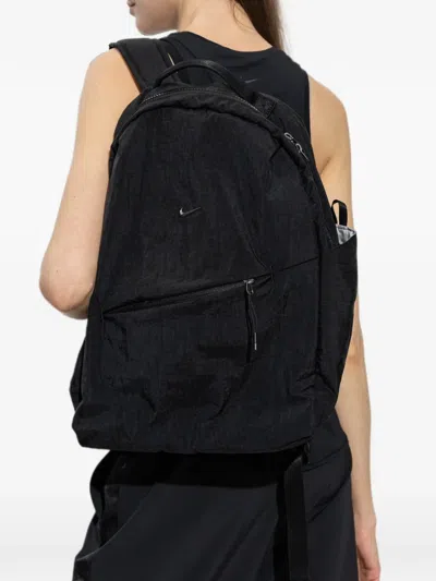Nike Logo-plaque Backpack In Black