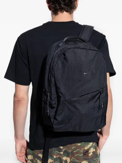 Nike Logo-plaque Backpack In Black