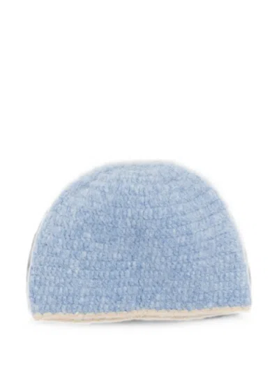 Rockfish Flower-patch Beanie Hat In Blue