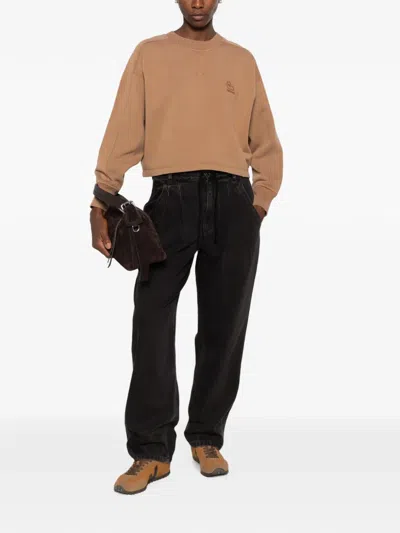 Isabel Marant Étoile Ilsa Drawstring Jeans In Black