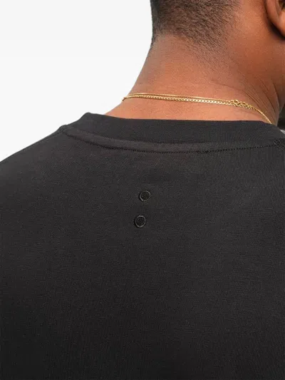 Aboutblank Monogram Cotton T-shirt In Black