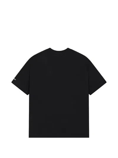 Aboutblank Monogram Cotton T-shirt In Black