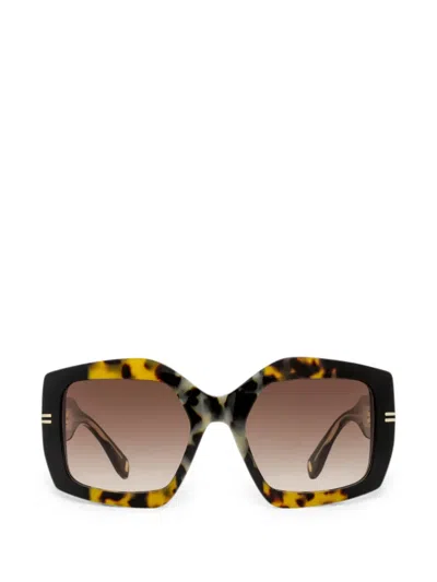 Marc Jacobs Oversized Square-frame Sunglasses In Brown