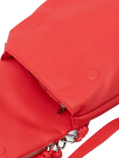 Desigual Embossed Top-zip Backpack In Red