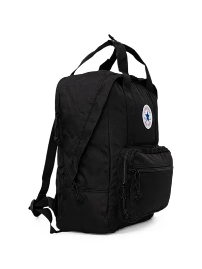 Converse Logo-patch Backpack In Black