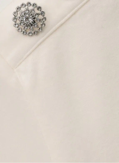 Bash Elmer Embellished Shoulder T-shirt In White