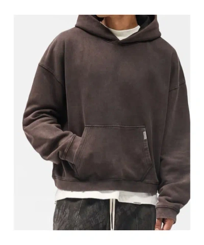 Represent Initial Boxy Hoodie In Brown