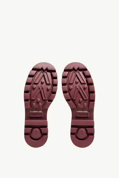 Moncler Kickstream Knee High Rain Boot In Burgundy