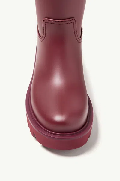 Moncler Kickstream Knee High Rain Boot In Burgundy