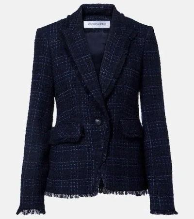 Veronica Beard Cutaway Dickey Jacket In Blue