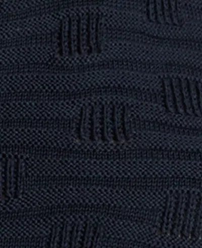 Kenneth Cole Collared Halter Sweater With Button Front In Blue