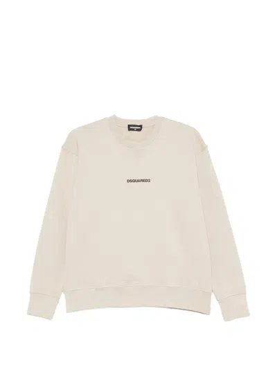 Dsquared2 Logo-print Sweater In Neutral