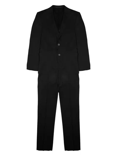 Colamarino Single-breasted Two-piece Suit With Tailored Fit In Black
