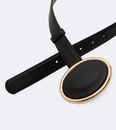 Altuzarra Eclipse Leather Belt In Black