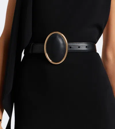 Altuzarra Eclipse Leather Belt In Black