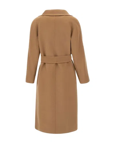 Max Mara Cappotto Cles Cammello In Multi