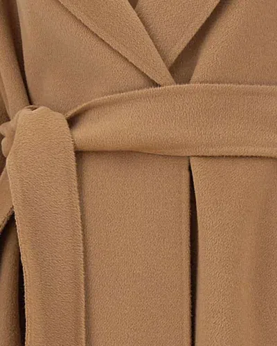 Max Mara Cappotto Cles Cammello In Multi