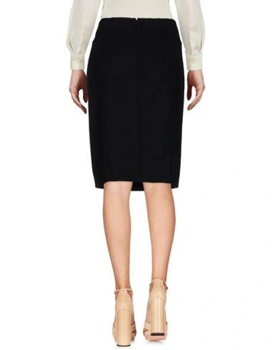 Shop Nina Ricci Knee Length Skirt In Black