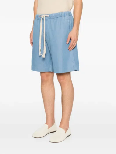Sandro Shorts Mit Elastischem Bund In Blue