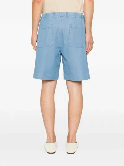 Sandro Shorts Mit Elastischem Bund In Blue
