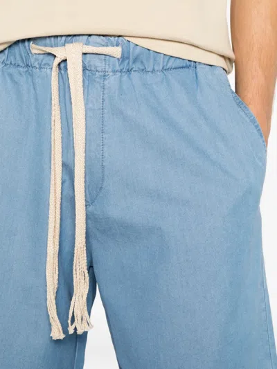 Sandro Shorts Mit Elastischem Bund In Blue