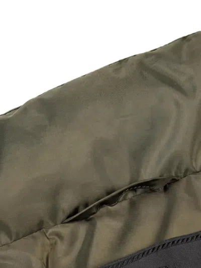 Pre-owned Prada 2000s Logo-plaque Down Jacket In Green