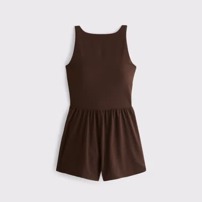 Abercrombie & Fitch Ypb Studioflex Active Romper In Brown