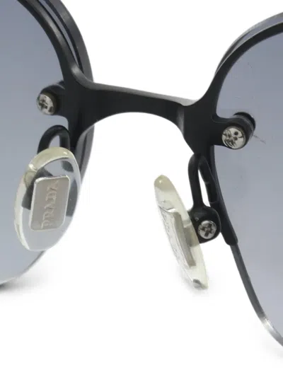 Pre-owned Prada 2000s Gradient Sunglasses In Black