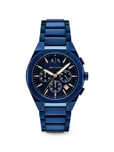 Armani Exchange Sync 42mm Watch In Blue
