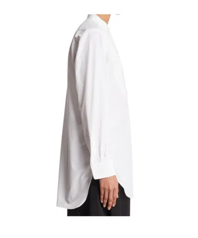 The Row Evette Bib-front Shirt In White