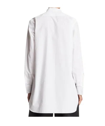 The Row Evette Bib-front Shirt In White